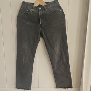 Levi's Charcoal Ankle Jeans